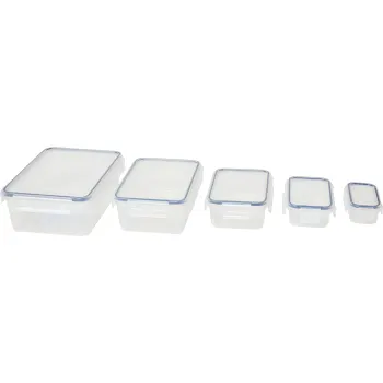 Förvaringsburk 5set snäpplock.
