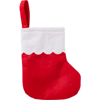 Mini Julstrumpa Röd 13 cm ICA.