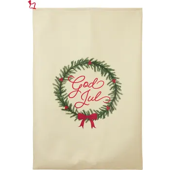 Julklappssäck Krans 65x95cm ICA.