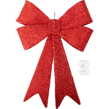 Rosett LED röd Nordic Season.