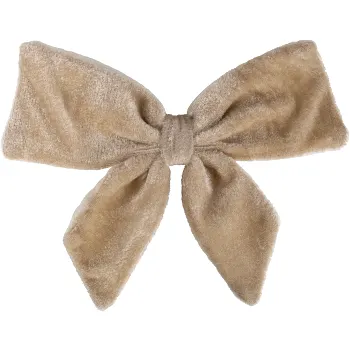 Rosett sammet 15 cm 3p creme Nordic Season.