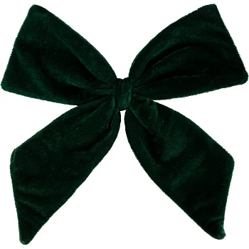 Rosett sammet grön 25 cm Nordic Season.