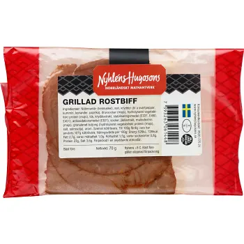 Rostbiff 70g Nyhléns Hugosons.