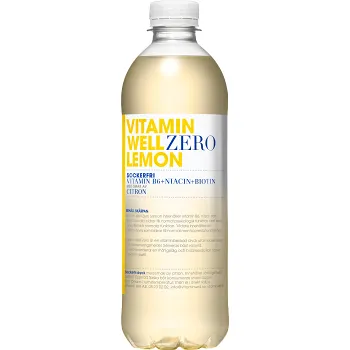 Vitamindryck Zero Lemon 50cl Vitamin Well.