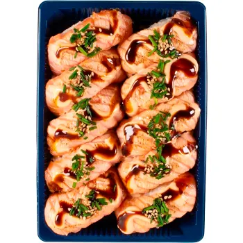 Sushi Seared Lax Nigiri 10-pack 330g Sushi Daily.