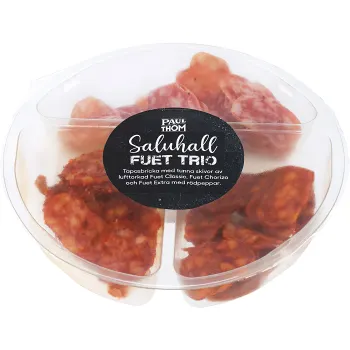 Tapasbricka Saluhall Fuet Trio 80g Paul och Thom.