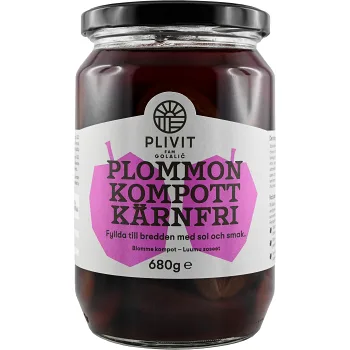 Plommonkompott Kärnfri 680g Plivit.