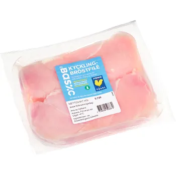 Kycklingbröstfilé Färsk Mörad 720g ICA Basic.