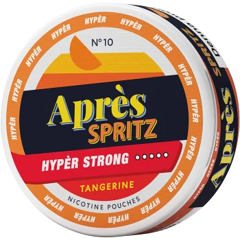Tangerine Spritz Hypè Strong Après.