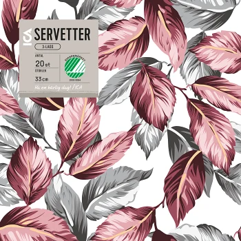 Servett Leafmix 33cm 20-p ICA.
