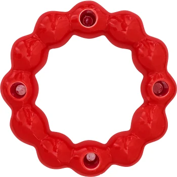 Adventljusstake kula röd.