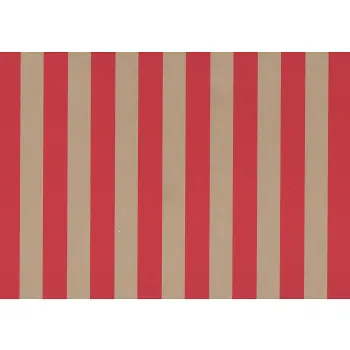 Julpapper Bred Rand Röd 0,7x3 m.