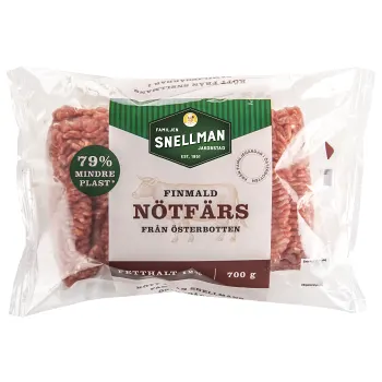Nötfärs 12% 700g Familjen Snellman.