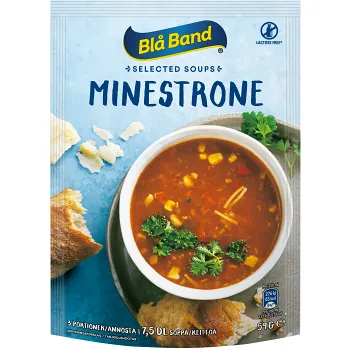 Minestronesoppa 3 portioner 7,5dl Blå Band.