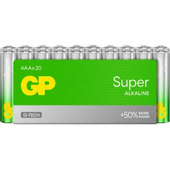 Batteri GP Super Alkaline AAA/LR03 20-pack GP.