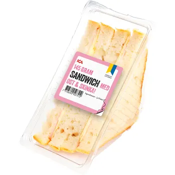 Sandwich med Ost och Skinka 145g ICA.