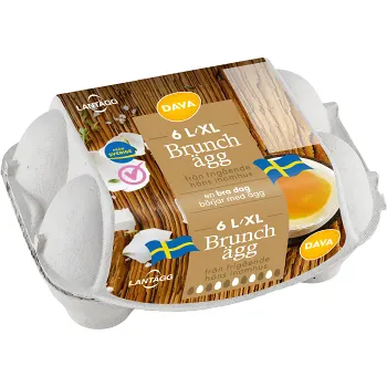 Brunchägg frigående L-XL 6-p Lantägg.