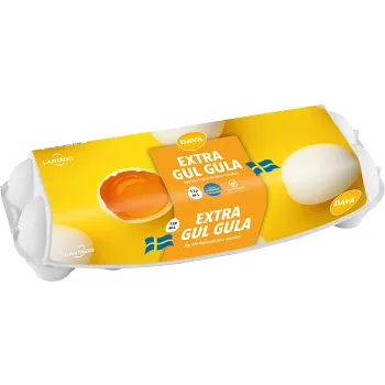 Ägg Extra Gul Gula M/L 12-p Lantägg.