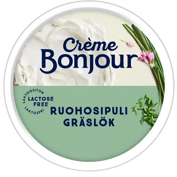Färskost Gräslök laktosfri 200g Creme Bonjour.