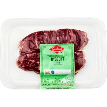 Ryggbiff Skivad 1-2 Skivor ca 350g Gudruns.