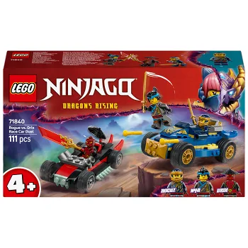LEGO Ninjago Rogues racerbilsduell mot Drix 71840.