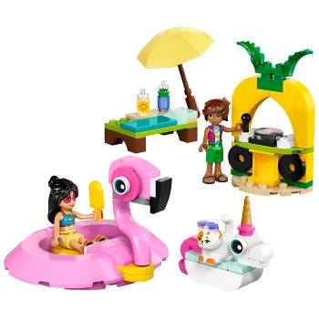LEGO Friends Poolparty enhörning och flamingo 42658.