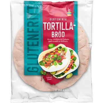 Tortillabröd Glutenfri Fryst 4-p 280g ICA.