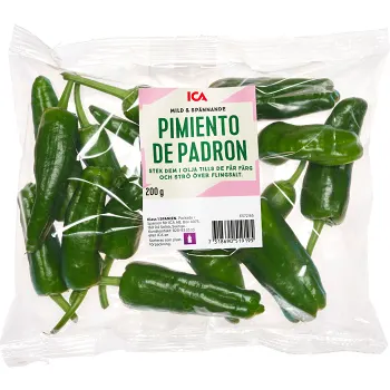 Pimiento Padron 200 Gram Klass 1 ICA.