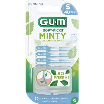 Mellanrumstandborste Soft Picks Minty Small 40-p GUM.