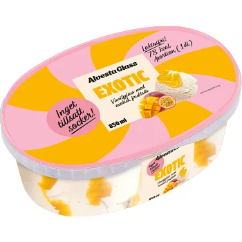 Glass Exotic Inget Tillsatt Socker 850ml Alvestaglass.