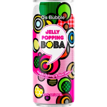 Bubbelte Oolong Persika &amp; Aloe Vera 240ml O'S Bubble.
