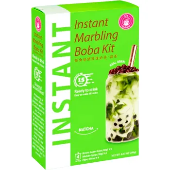 Bubbelte Hemmakit Matcha Instant Boba 240g O'S Bubble.