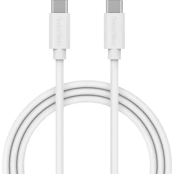 USB-C till USB-C 2m vit Smartline.