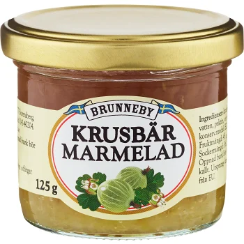 Krusbärsmarmelad 125g Brunneby.