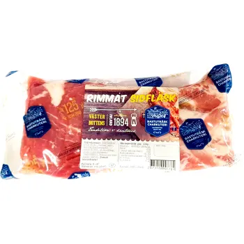 Rimmat Sidfläsk ca 500g Bastuträsk Charkuteri.