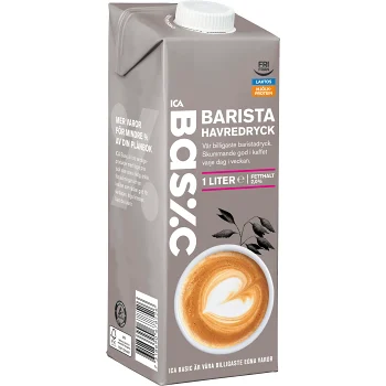 Havredryck Barista 2% 1l ICA Basic.