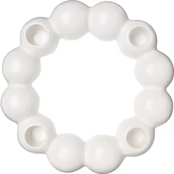 Adventljusstake kula vit.