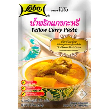 Currypasta Gul 50g Lobo.