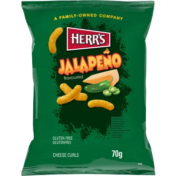 Ostbågar Cheese Jalapeno 70g Herr's.
