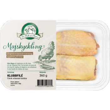 Majskyckling Klubbfilé Färsk 360g La belle de France.