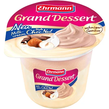 Gräddessert Choklad Nötgrädde 190g Grand Dessert.