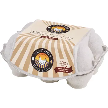Ägg 6-pack M/L Frigående 6st Ulfstorps Gårdsägg.