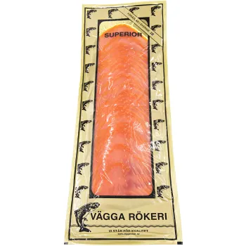 Lax Kallrökt Skivad 400g Vägga Rökeri.