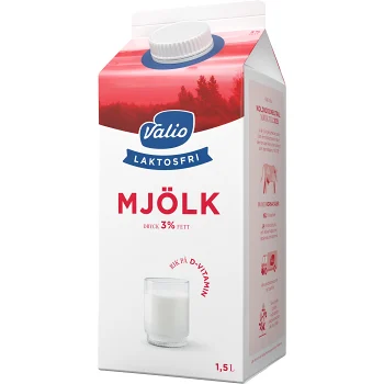 Mjölkdryck Laktosfri 3% 1,5l Valio.
