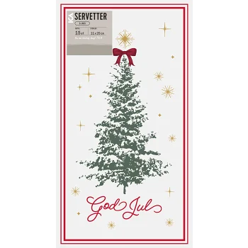 Servett 20cm Tree 15-p ICA.