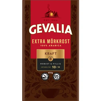 Kaffe Kraft Extra Mörkrost 450g Gevalia.