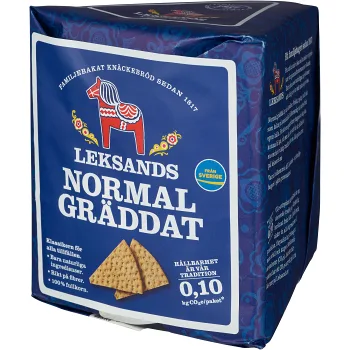 Normalgräddat knäckebröd 200g Leksands Knäckebröd.