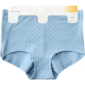 Boxer 3p blå prick 48/50 mywear.