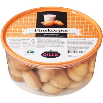Finskorpor mandel 350g Gille.