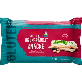 Knäckebröd brungräddat Glutenfri 170g ICA.